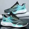 Men's autumn new color-blocked fashionable casual shoes, soft-soled lightweight sneakers, men's shoes, foreign trade running shoes details Picture